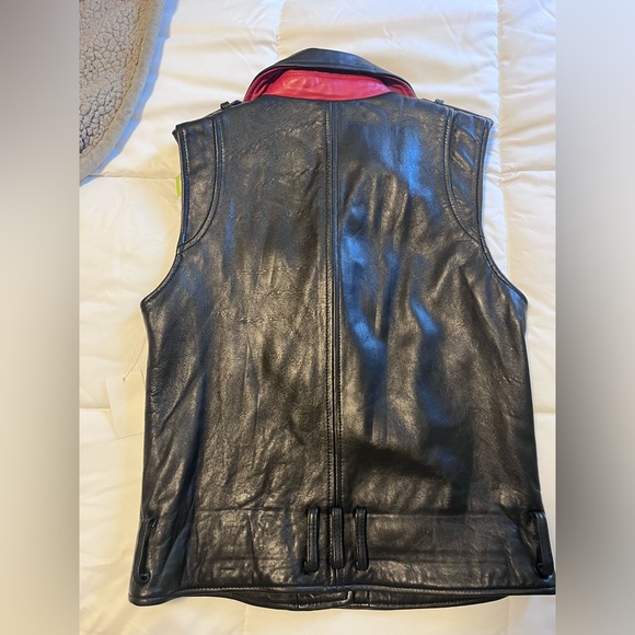 Sam Edelman Soft Lambskin Leather Vest - New With Tags - Picture 4 of 5